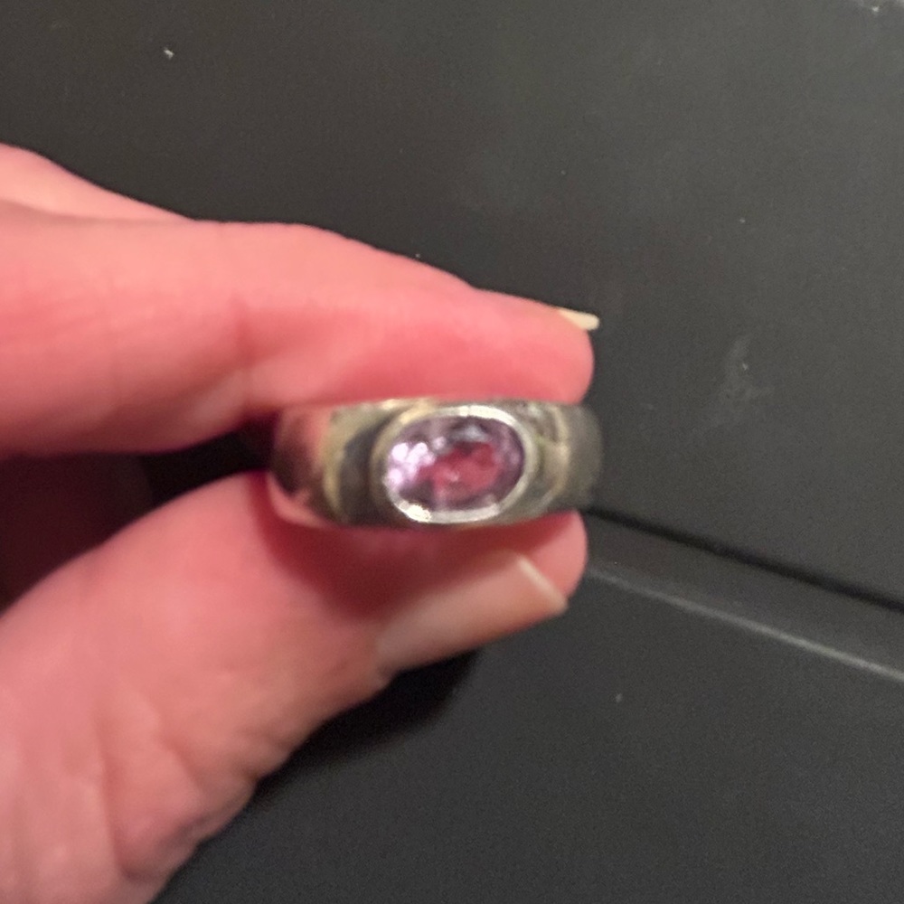 Handcrafted silver ring